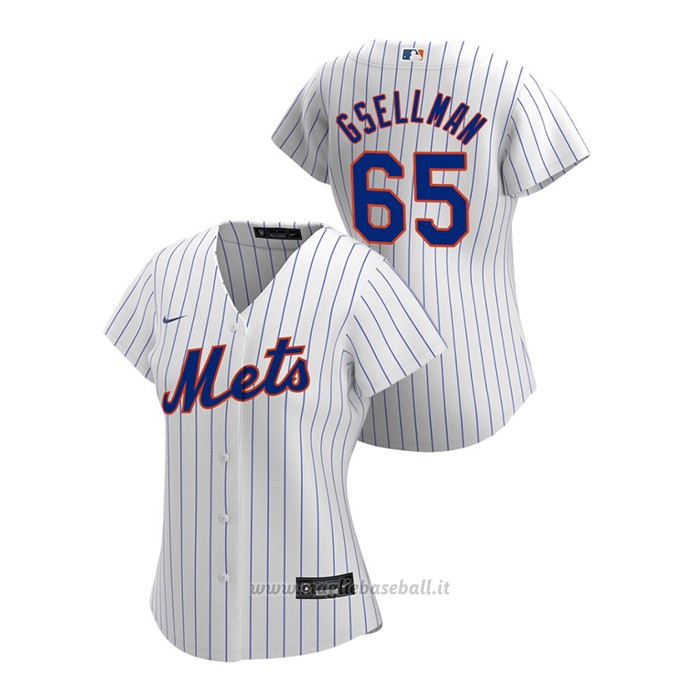 Maglia Baseball Donna New York Mets Robert Gsellman 2020 Replica Primera Bianco